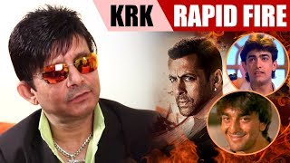 “Bajrangi Bhaijaan Film Dekhte Waqt Meh…” KRK  Rapid Fire  Salman  SRK  Aamir [upl. by Leonteen810]