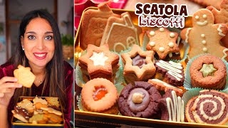 SCATOLA BISCOTTI di PASTA FROLLA SENZA UOVA 🎄  Regalo di Natale Fatto in Casa [upl. by Gale189]