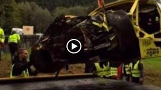 Holger Hovemann Crash Video  Bergrennen st Agatha unfall  Hovemann Crash  25 September 2023 [upl. by Yllet]