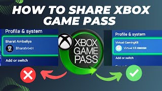 Xbox Game Pass Ultimate  How to share With Another User In Console [upl. by Itak]