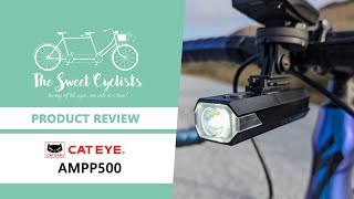 Cateye AMPP500 Bike Front Headlight Review  feat USB Rechargeable  OptiCube Lens  Daytime Flash [upl. by Auhel]