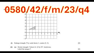 enlargement reflection describe single transformation finding position vector [upl. by Jobyna]