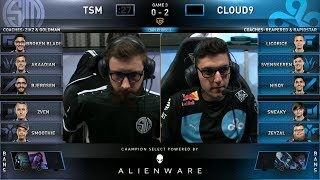 TSM vs C9 Game 3  2019 LCS Spring Split SemiFinals  Team SoloMid vs Cloud 9 [upl. by Nosyla48]