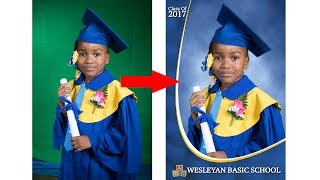 Graduation Portrait  PHOTOSHOP in Minutes [upl. by Yssej400]