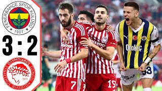 Olympiacos  Fenerbahce 32 Highlights amp goals uefa conference league 2024 [upl. by Imtiaz]