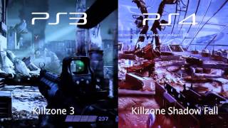 Sony PS3 vs PS4  Killzone Graphics Comparison 1080p cut [upl. by Neale372]