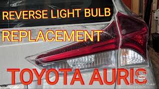 Reverse light replacement TOYOTA AURIS lamps replacement toyotaauris howto diy [upl. by Addam]