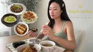 Korean Diet Vlog  4 Easy and Healthy meals for weight loss [upl. by Buehler]