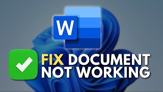 Solution✅ Fix Microsoft Word Documents Not Opening [upl. by Glanville]