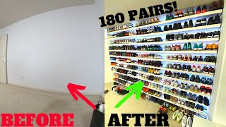 NEW SNEAKER DISPLAY WALL MOST IKEA LACK SHELVES EVER USED [upl. by Neila403]