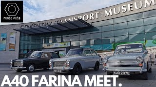 Coventry Transport Museum Austin A40 Farina Meet [upl. by Ellimahs]