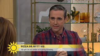 Pizza på nytt vis med Sébastien Boudet  Nyhetsmorgon TV4 [upl. by Gelb]