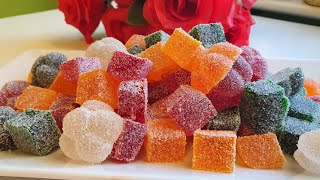 Jujubes Recipe  Gummy Candy Recipe  Jello Candy  Sugar Candy  Home made Jujubes [upl. by Cired]