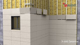 MAVENT FACADE SYSTEMS K 500 Ceramica օդափոխվող ֆասադային համակարգ [upl. by Ainat]