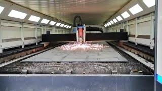 Corten steel material cutting video [upl. by Jarlath]