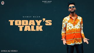 Today’s talk  Romey Maan  Sulfa  Latest New Punjabi Songs 2022 [upl. by Holub907]