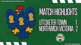 Uttoxeter Town v Northwich Victoria  MFL  10824 [upl. by Hgielak]