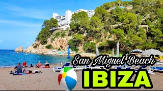 San Miguel Beach Ibiza  Puerto de San Miguel Ibiza Best Beaches of Ibiza  Very relaxing ambiance [upl. by Heins677]