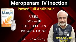 Meropenem iv injection  Meropenem injection  Meropenem 500 mg injection uses side effect meroget [upl. by Novel]