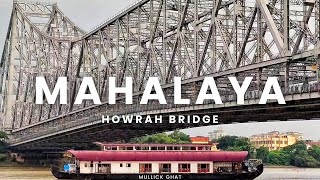 Mahalaya at Mullick Ghat near Howrah Bridge I Kolkata ke Durgapuja ki Shuruwat ✨ [upl. by Nalyr428]