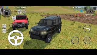 Scorpio s11 4x2 vs thar 4x4 off roding gaming video Scorpio power vs thar power chek karo [upl. by Dyoll763]