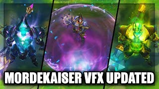 Mordekaiser Rework Visual Effects VFX Updated to All Skins League of Legends [upl. by Jaynell465]