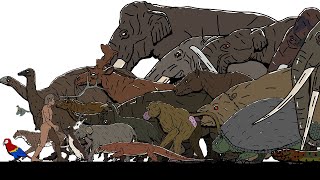 Size Comparison Prehistoric animals 01 [upl. by Ullund]