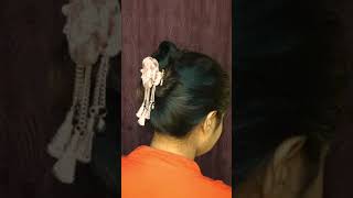 easy hairstyle by claw clip 👌 ll hairstyle for any occasions 👌ll [upl. by Yevol26]