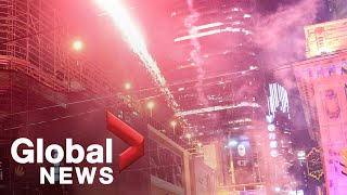 NBA Finals Raptors fan set off fireworks and flares on streets of Toronto after NBA title win [upl. by Eelarat]