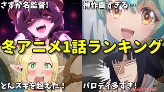 【全28作品】2024年冬アニメ一巡目感想ランキング！一話切り続出？なろう系多すぎ！ [upl. by Thill]