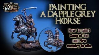 How to paint a Dapple Grey Horse in Oils [upl. by Mit156]