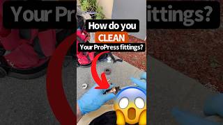 How to solder pro press fittings plumbingservices service repair plumber [upl. by Ycrem686]