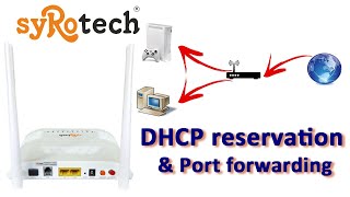 syRotech Portforwarding and DHCP reservartion [upl. by Rina294]