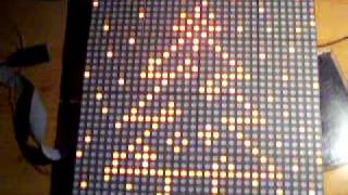 My DIY LED matrix in 32x32 configuration  demo [upl. by Duarte]