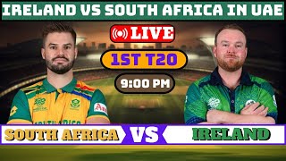 SA VS IRE LIVE  IRELAND VS SOUTH AFRICA LIVE 1ST T20I SCORE [upl. by Elie]