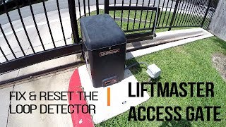 LiftMaster Access Gate  How To Reset Loop Detectors [upl. by Nosiram162]