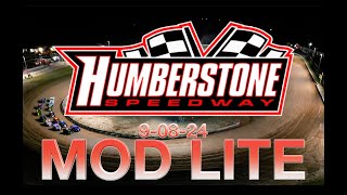 🏁 Humberstone Speedway 90824 MOD LITE FEATURE RACE  20 LAPS [upl. by Lehplar566]