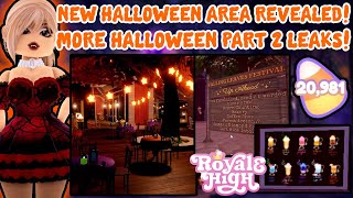 NEW Halloween Area Revealed More Halloween Update Part 2 Leaks Royale High [upl. by Ruperto]