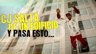 Gta San Andreas  Cj Salta De Un Edificio Y PASA ESTO Loquendo [upl. by Dressel808]