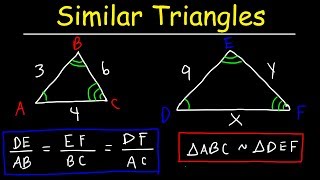 Similar Triangles and Figures Enlargement Ratios amp Proportions Geometry Word Problems [upl. by Collyer539]