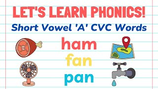 Fun and Educational Phonics Song for Letter A and CVC Words [upl. by Kotick]