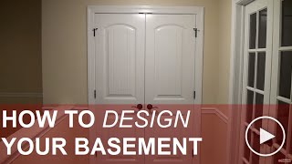 How to Design a Basement around typical obstacles [upl. by Gniw]