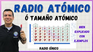 RADIO ATOMICO y RADIO IONICO CON EJERCICIOS Y EJEMPLOS [upl. by Noskcire]