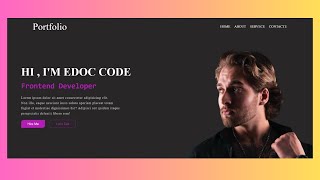 Personal Portfolio Website using HTML amp CSS [upl. by Rivkah396]