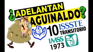 ¿Adelantan los AGUINALDOS 2020 a Pensionados IMSS e ISSSTE por contingencia [upl. by Miof Mela]