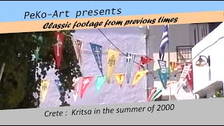 Crete  Kreta  The village Kritsa  footage from the year 2000 [upl. by Bolan509]