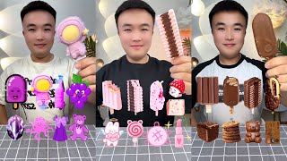 Eating ice cream all emoji is delicious very show asmr [upl. by Ydnamron409]