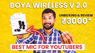 Best Wireless Mic BOYA V20 Review  Wireless Mic Under Rs 3000  Tech Hope [upl. by Standush]