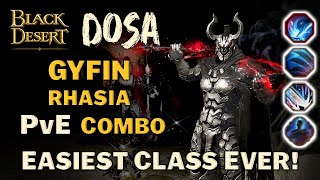 🔔 BDO  Easiest Class Ever  KPipe Boi  Dosa Gyfin Rhasia PvE Combo Guide [upl. by Kilbride296]