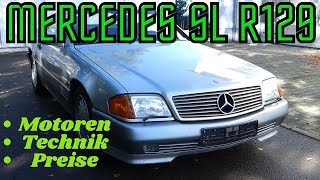 Mercedes SL R129  Kaufberatung Vorstellung  Motoren Technik Preise  MB Youngtimer Parts amp Service [upl. by Yennep]